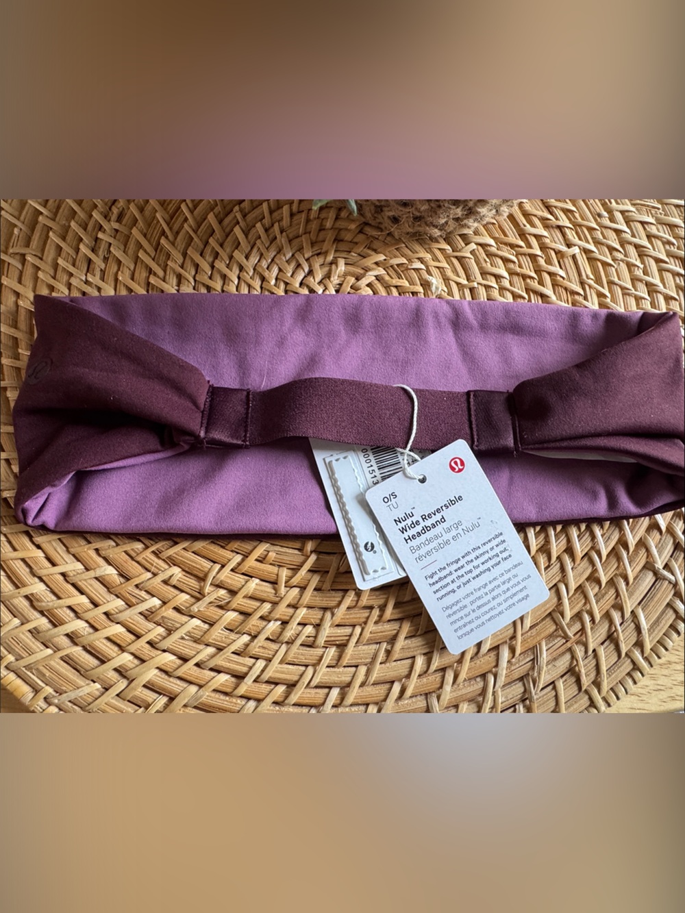 LULULEMON FRINGE FIGHTER REVERSIBLE HEADBAND NWT